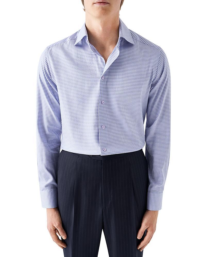 Mens Contemporary Fit Houndstooth Twill Shirt Product Image