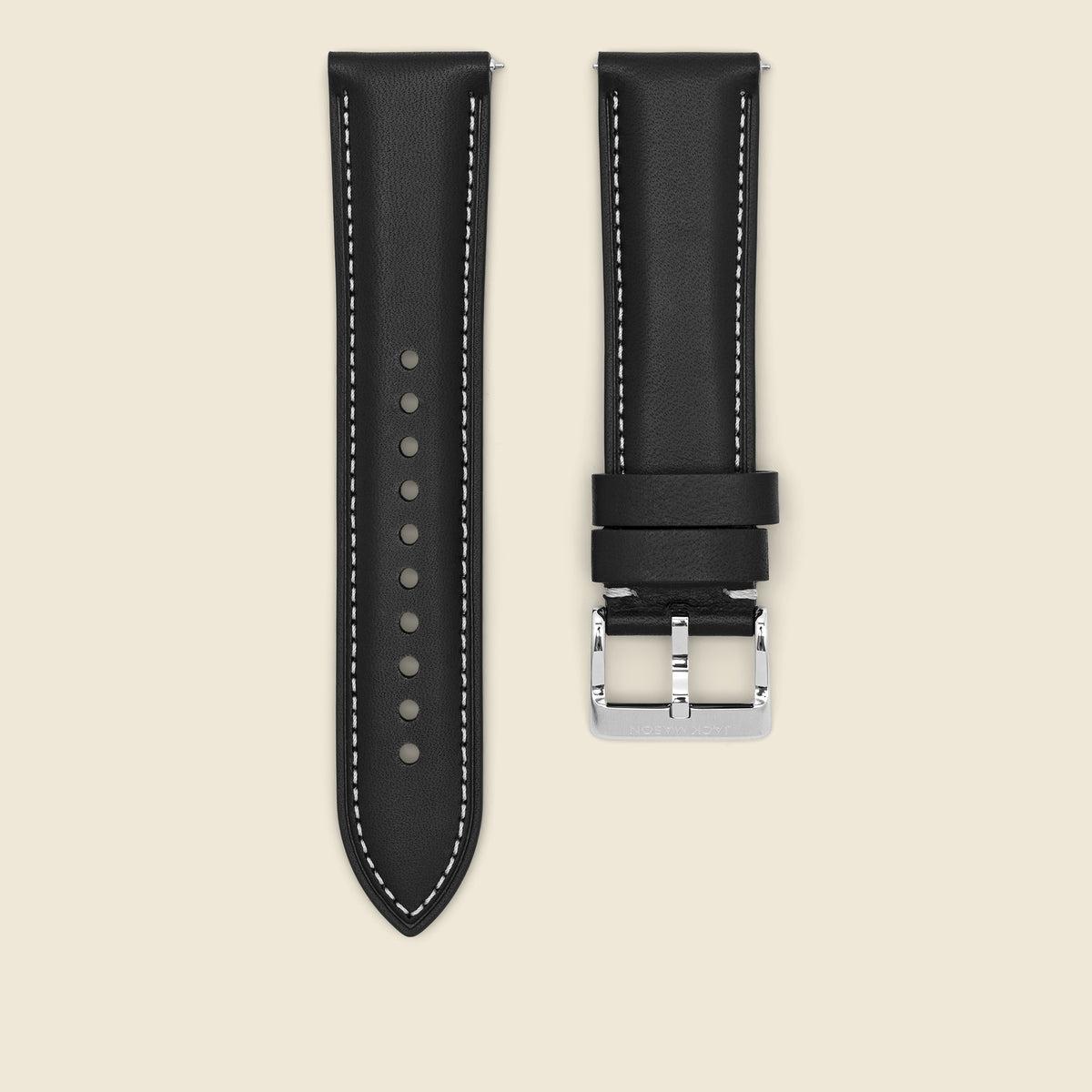 Leather Watch Strap 22MM - Black product image