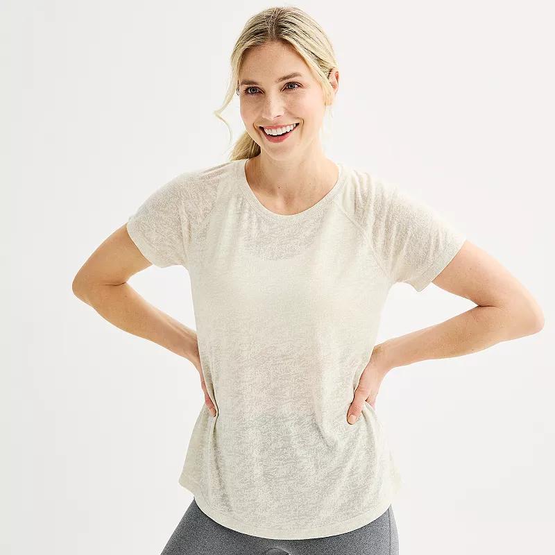 Petite Tek Gear Core Raglan Tee, Womens Product Image