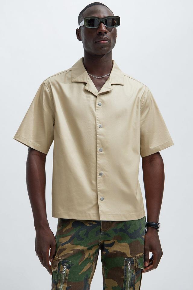 Cedrus Waxed Shirt - Tan Product Image