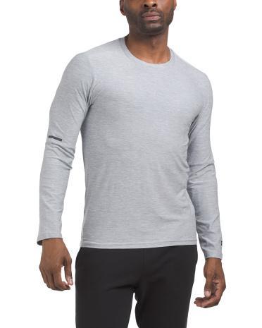 Heathered T-Shirt With Stretch For Men Product Image