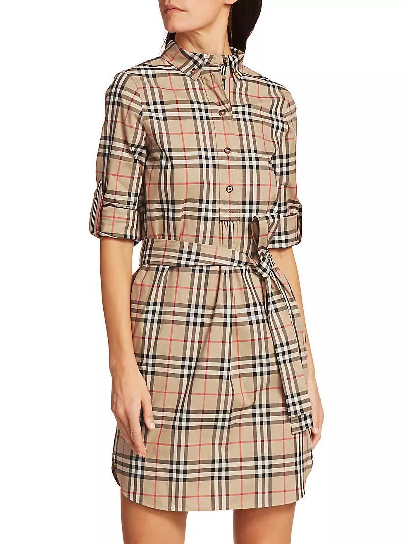 Giovanna Check Belted Shirtdress Product Image