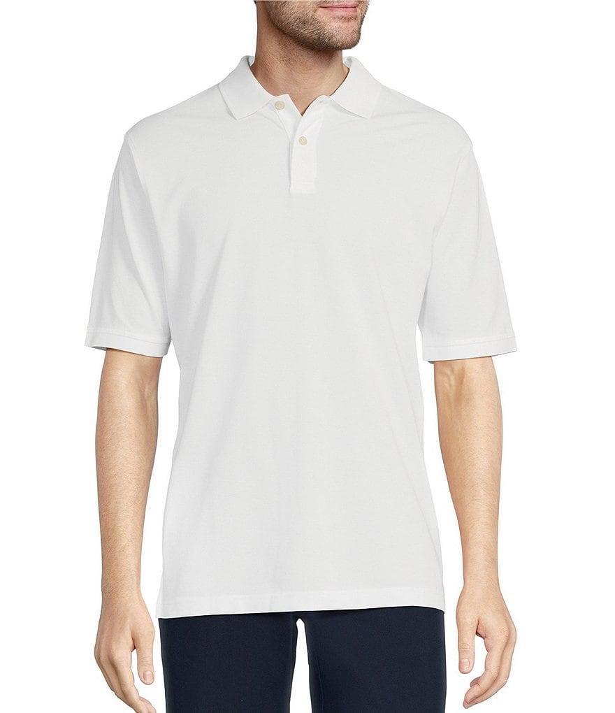 Gold Label Roundtree & Yorke Non-Iron Short Sleeve Solid Pique Polo Shirt Product Image