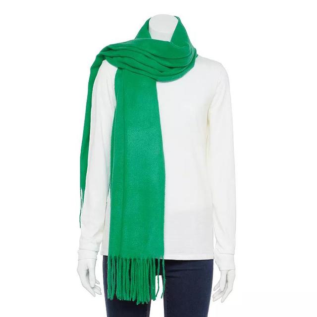 Womens Sonoma Goods For Life Solid Oblong Scarf, Green Product Image