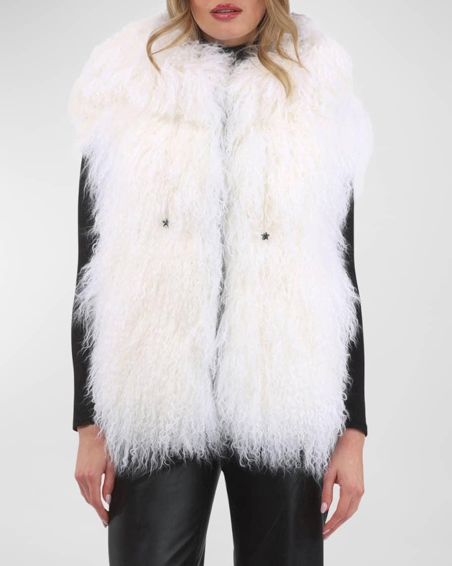 Reversible Mongolian Lamb Shearling Vest Product Image