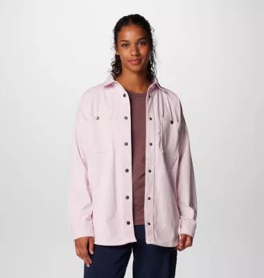 Womens Columbia Blue Point Creek Corduroy Shirt Jacket Product Image