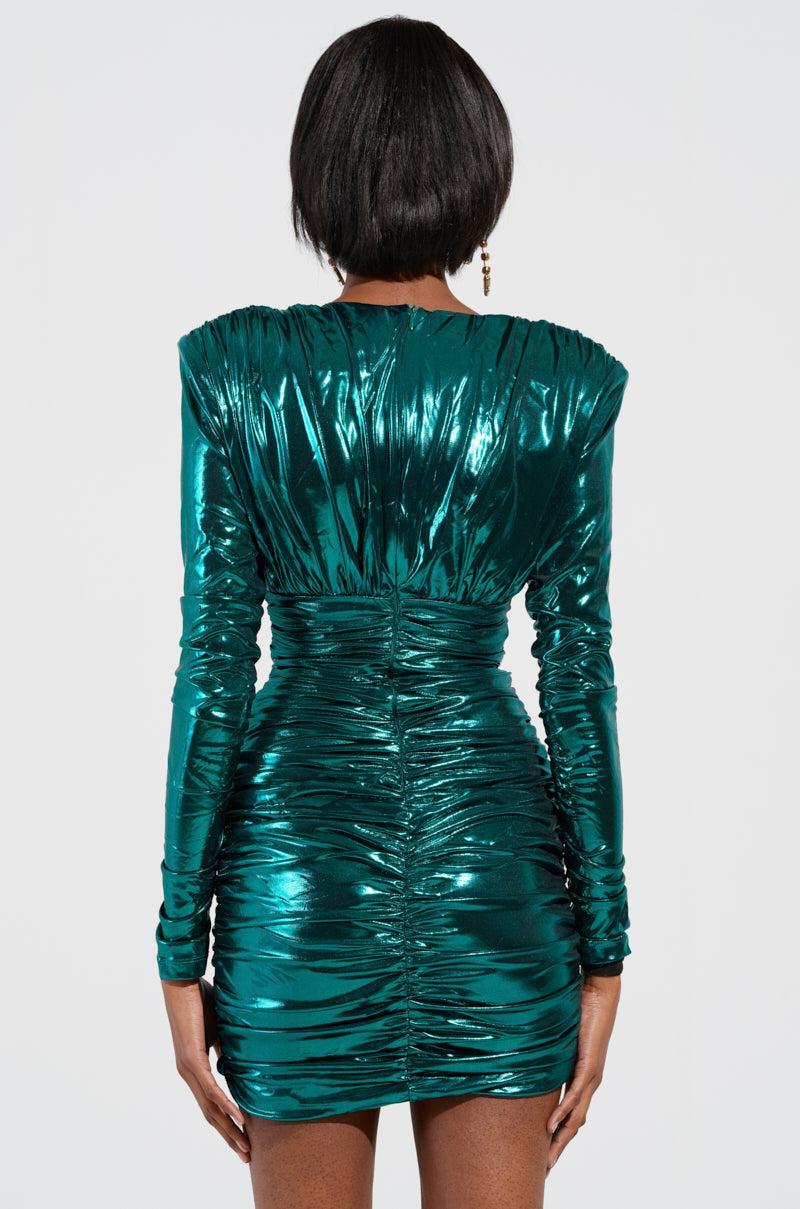 SIMONE METALLIC MINI DRESS Product Image