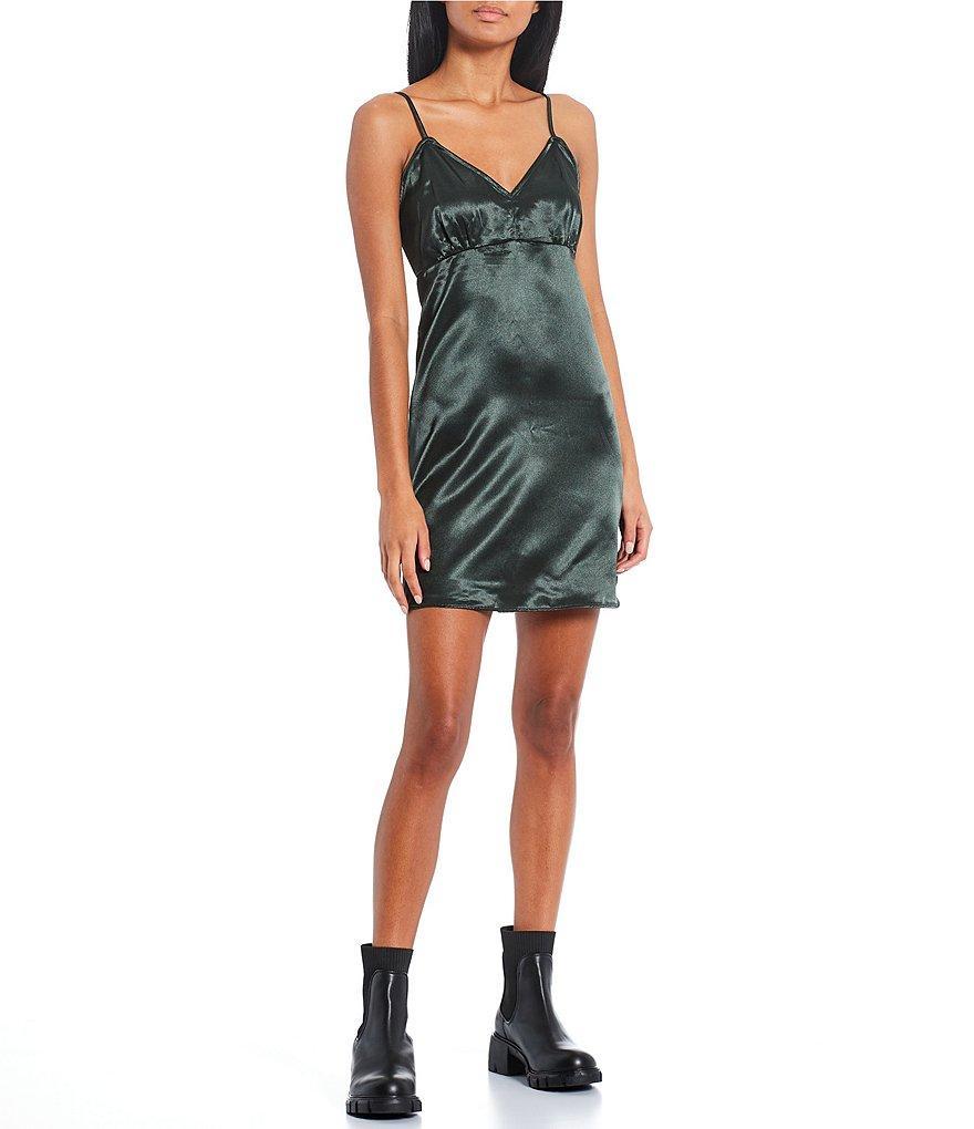 C&V Chelsea & Violet Satin Slip Dress Product Image