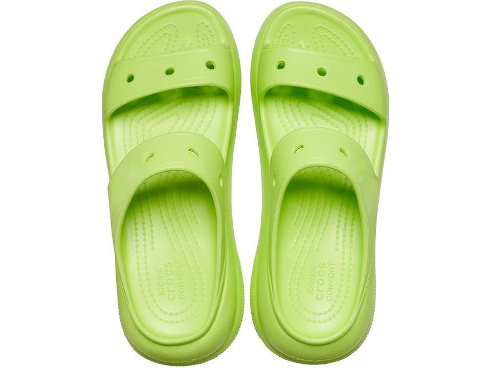 Crocs Classic Crush Sandal (Limeade) Shoes Product Image