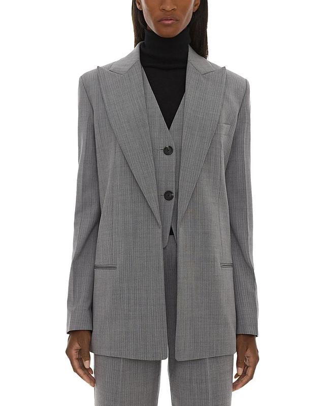 Herringbone Peak-Lapel Blazer Product Image