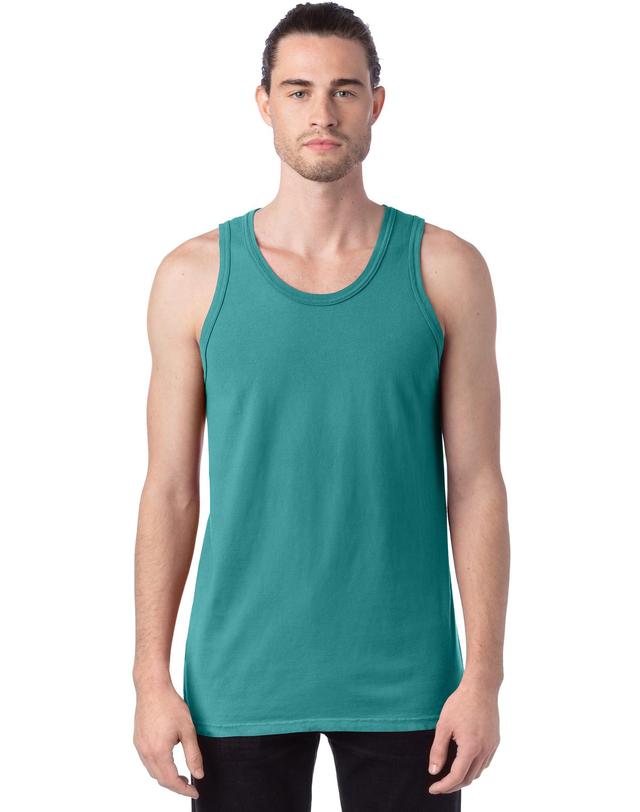 Hanes Unisex Garment Dyed Cotton Tank Deep Forte Blue L Product Image