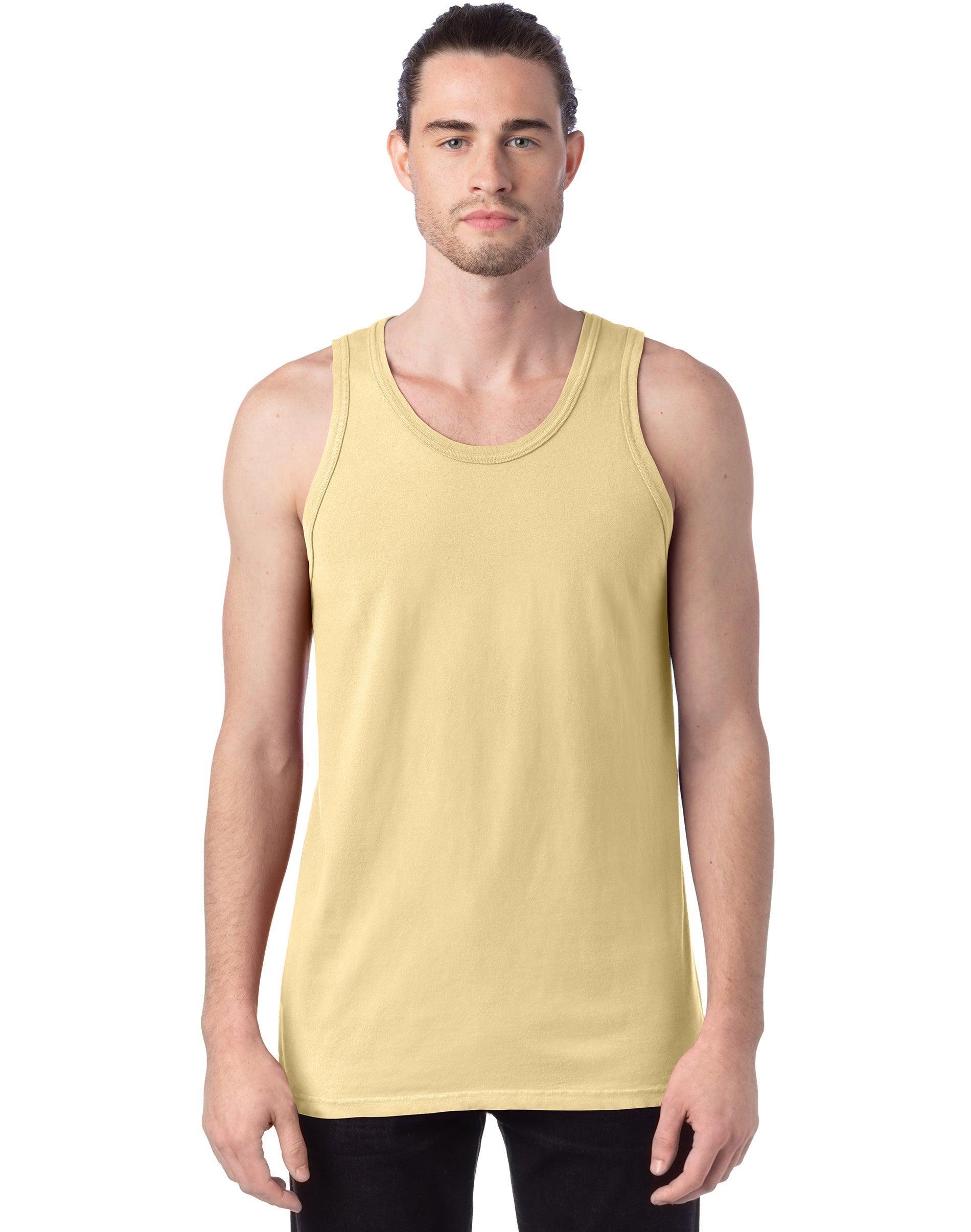 Mens Hanes ComfortWash Garment-Dyed Tank Purple Product Image