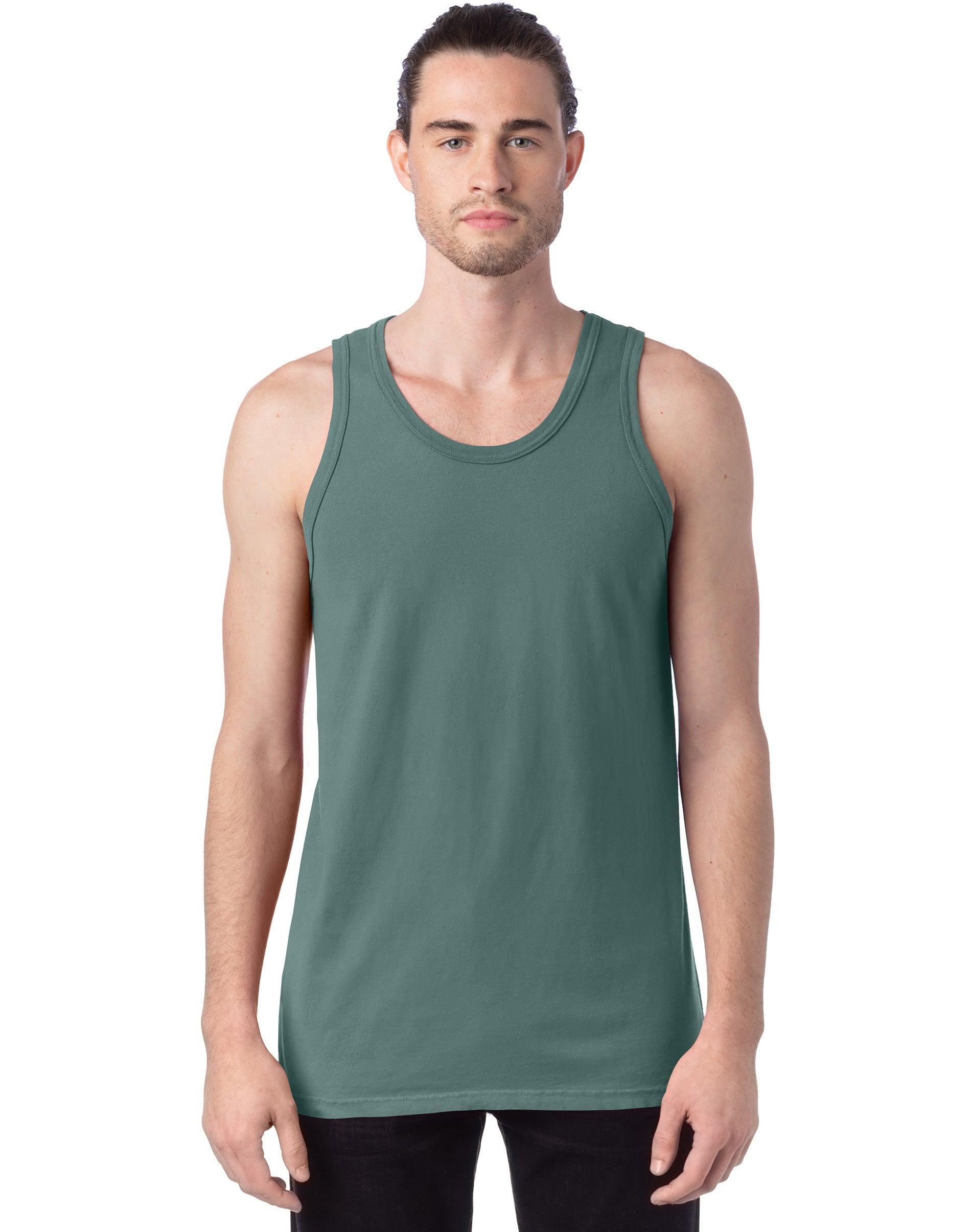 Mens Hanes ComfortWash Garment-Dyed Tank Purple Product Image