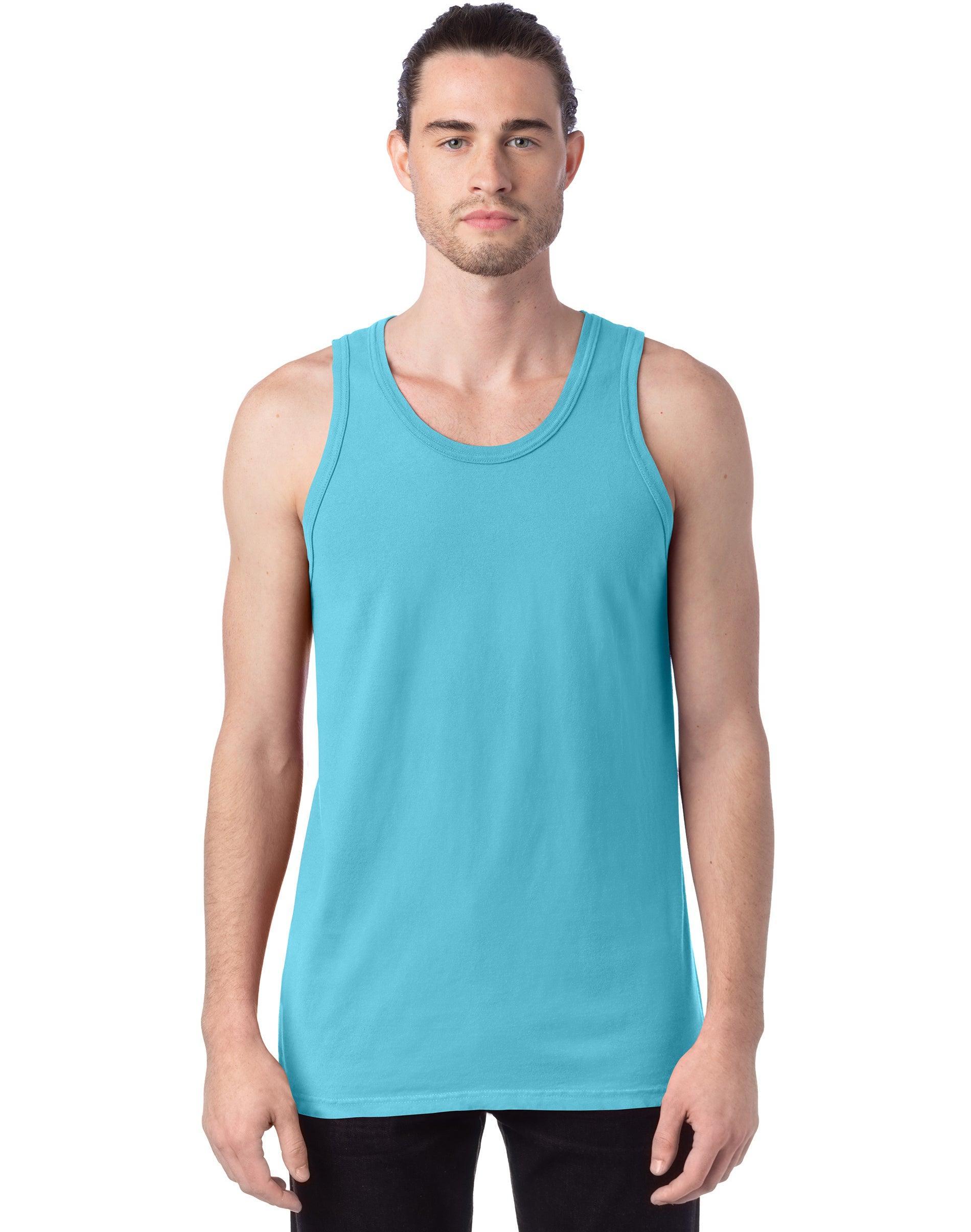 Mens Hanes ComfortWash Garment-Dyed Tank Purple Product Image