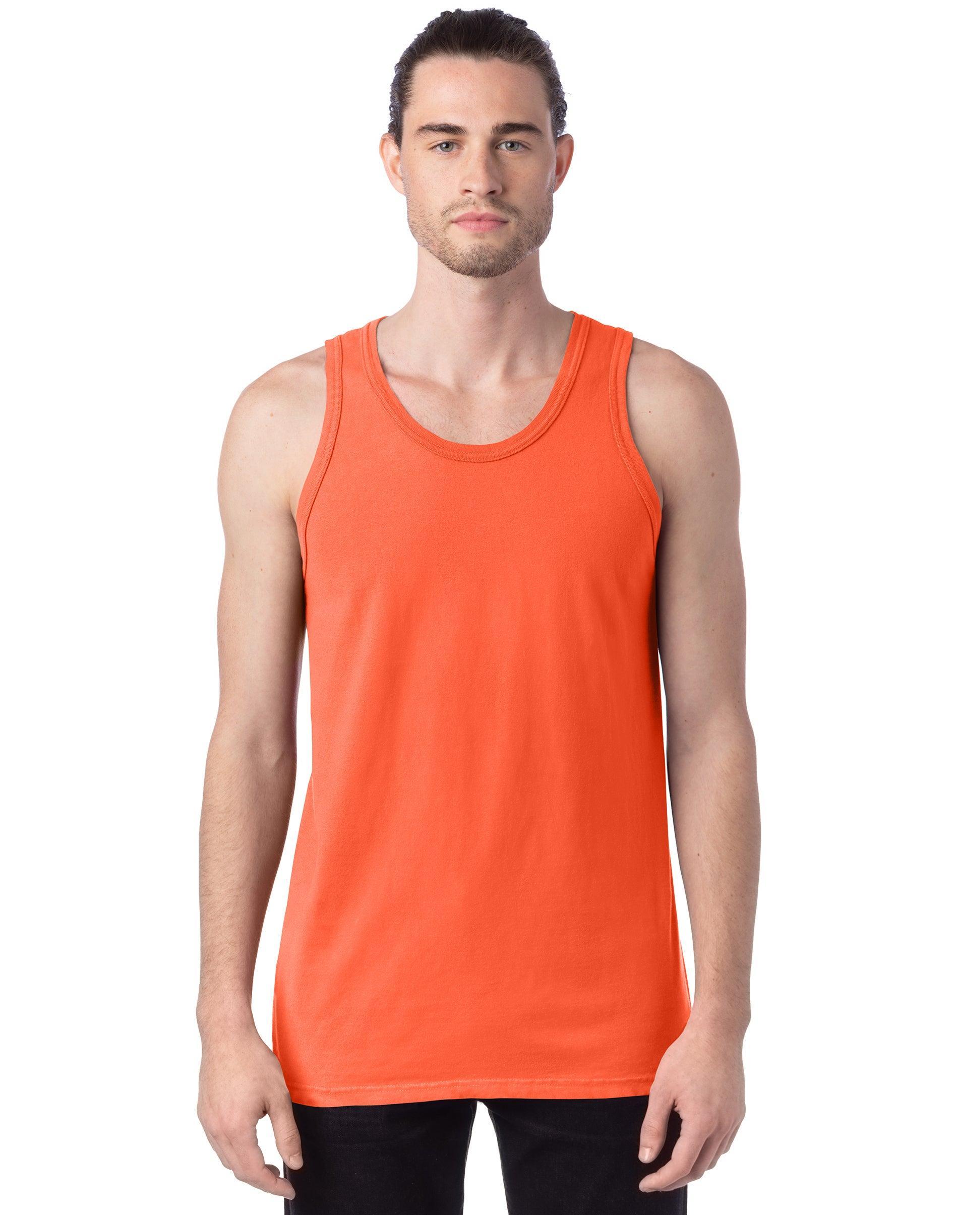 Hanes Mens Garment Dyed Tank Spanish Moss 3XL Product Image