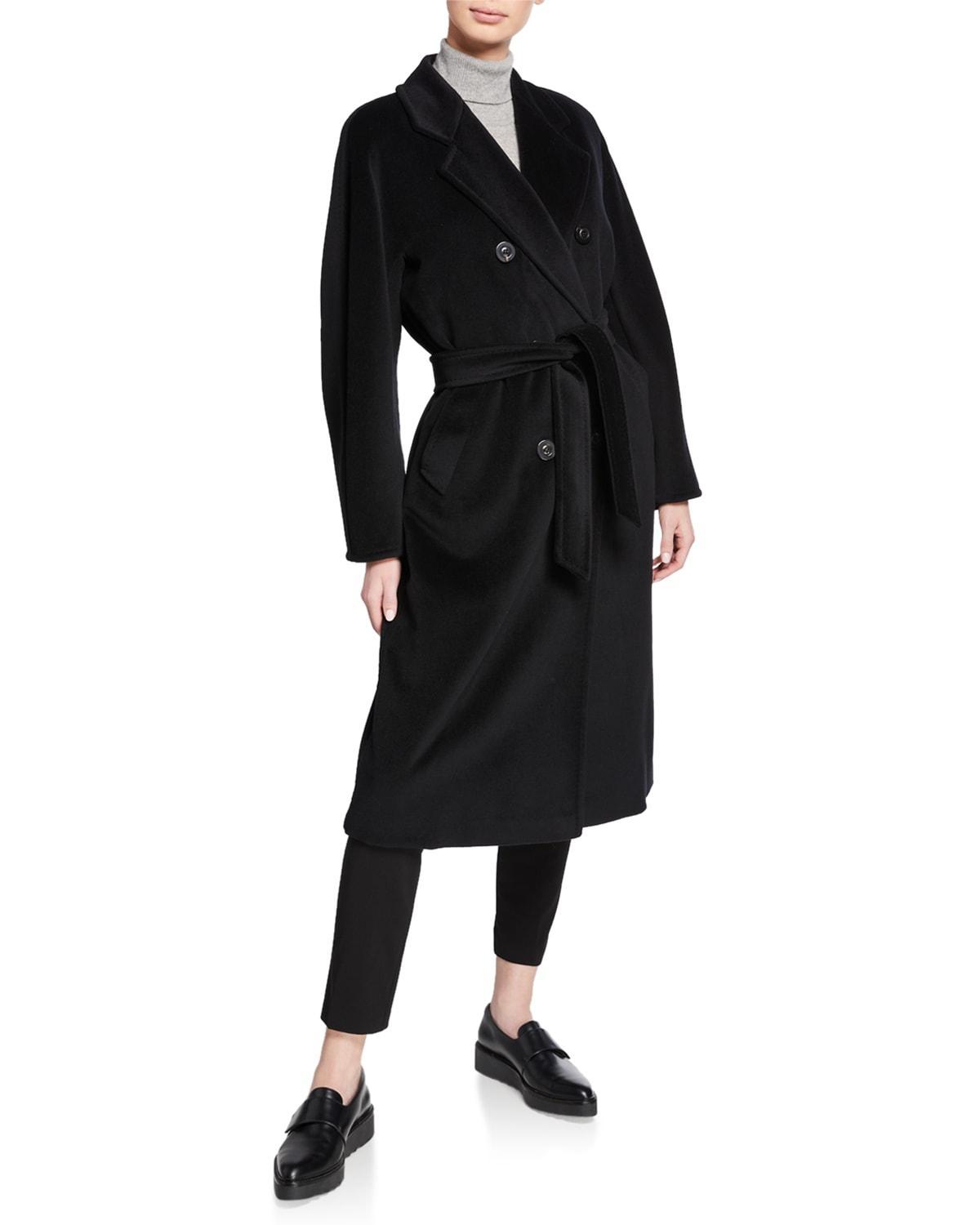 Max Mara Madame Double Breasted Wool & Cashmere Coat Product Image