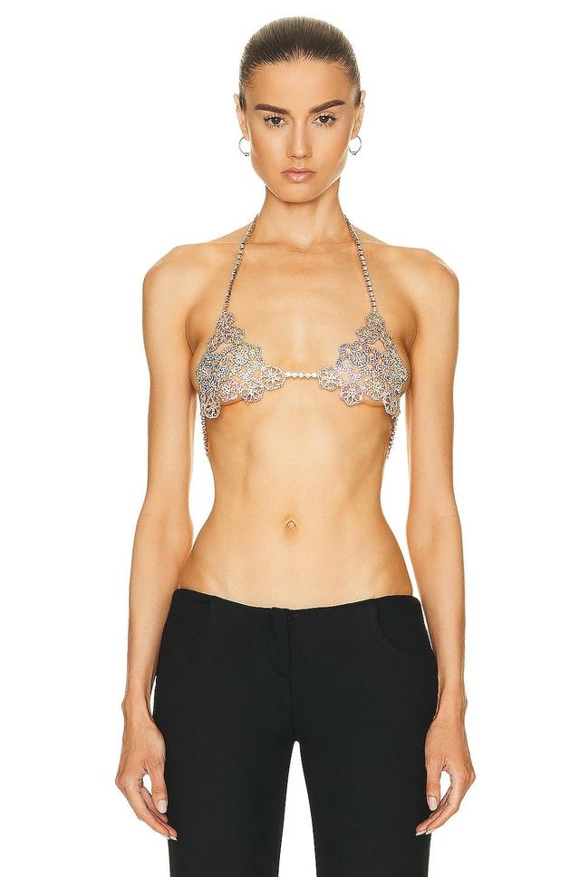 Rosantica Fiordaliso Bra Metallic Neutral.. Product Image