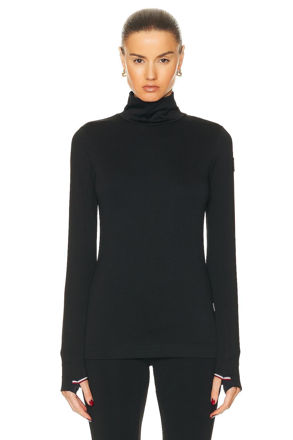 Jersey Turtleneck with Striped Detail Product Image