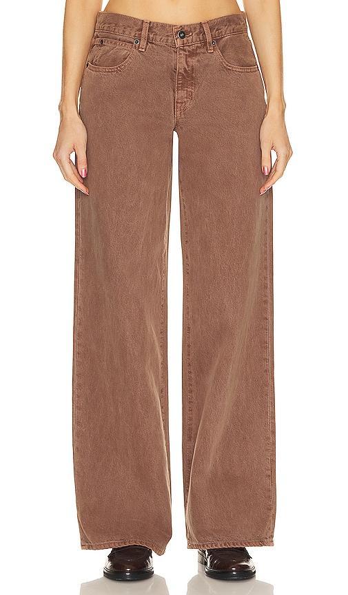 SLVRLAKE Mica Wide Leg Jean in Brown. - size 29 (also in 24, 25, 26, 27, 28, 30, 31) Product Image