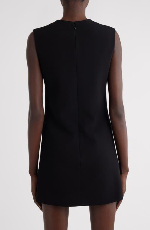 Sleeveless Crepe Minidress In Black Product Image