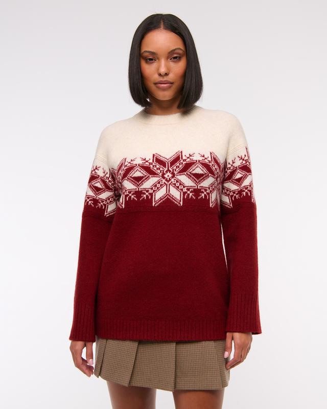 Relaxed Lounge Fairisle Crew Sweater Product Image