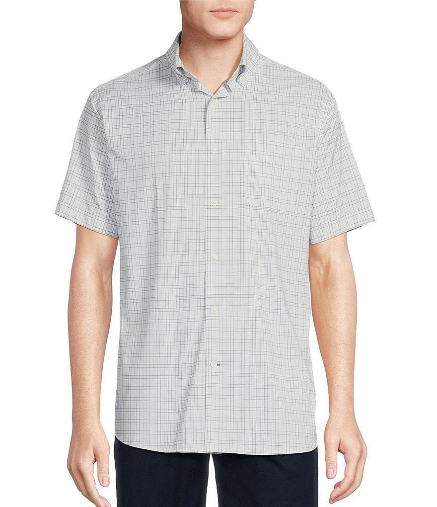 Daniel Cremieux Signature Label Stretch Large Plaid Short Sleeve Woven Shirt Product Image