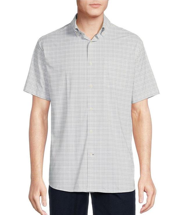 Daniel Cremieux Signature Label Stretch Large Plaid Short Sleeve Woven Shirt Product Image