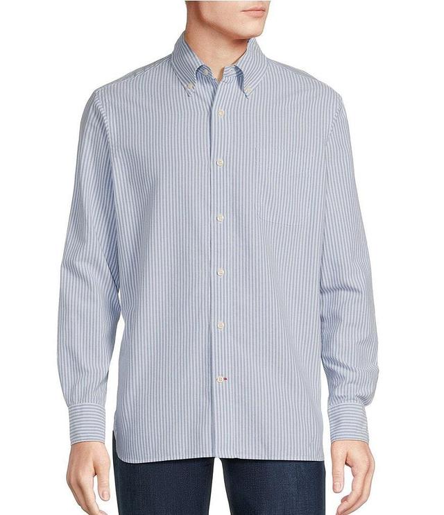 Cremieux Blue Label Classic Fit Vertical Stripe Oxford Long Sleeve Woven Shirt Product Image