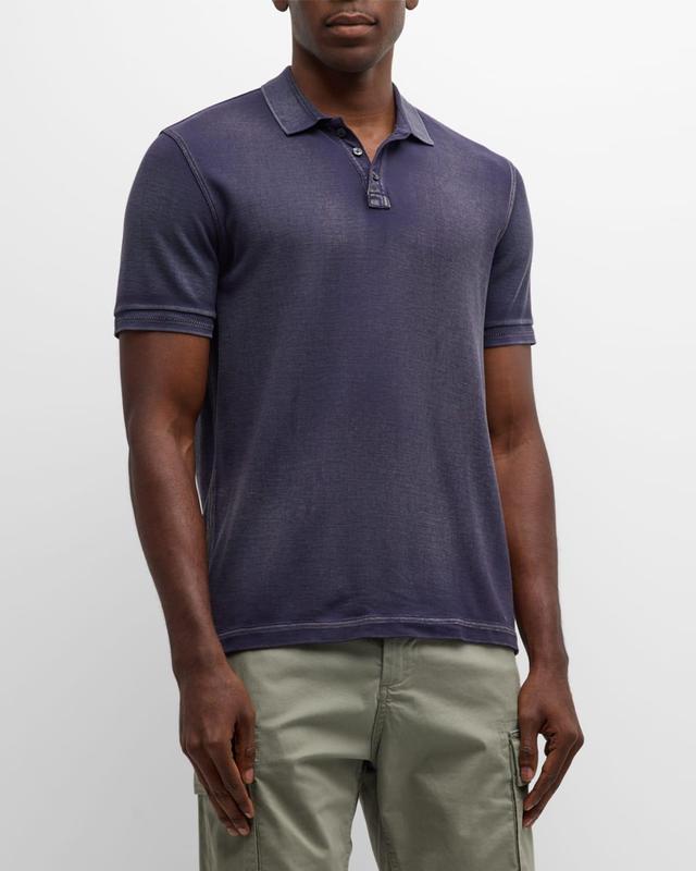 Men's Washed Pique Polo Shirt Product Image