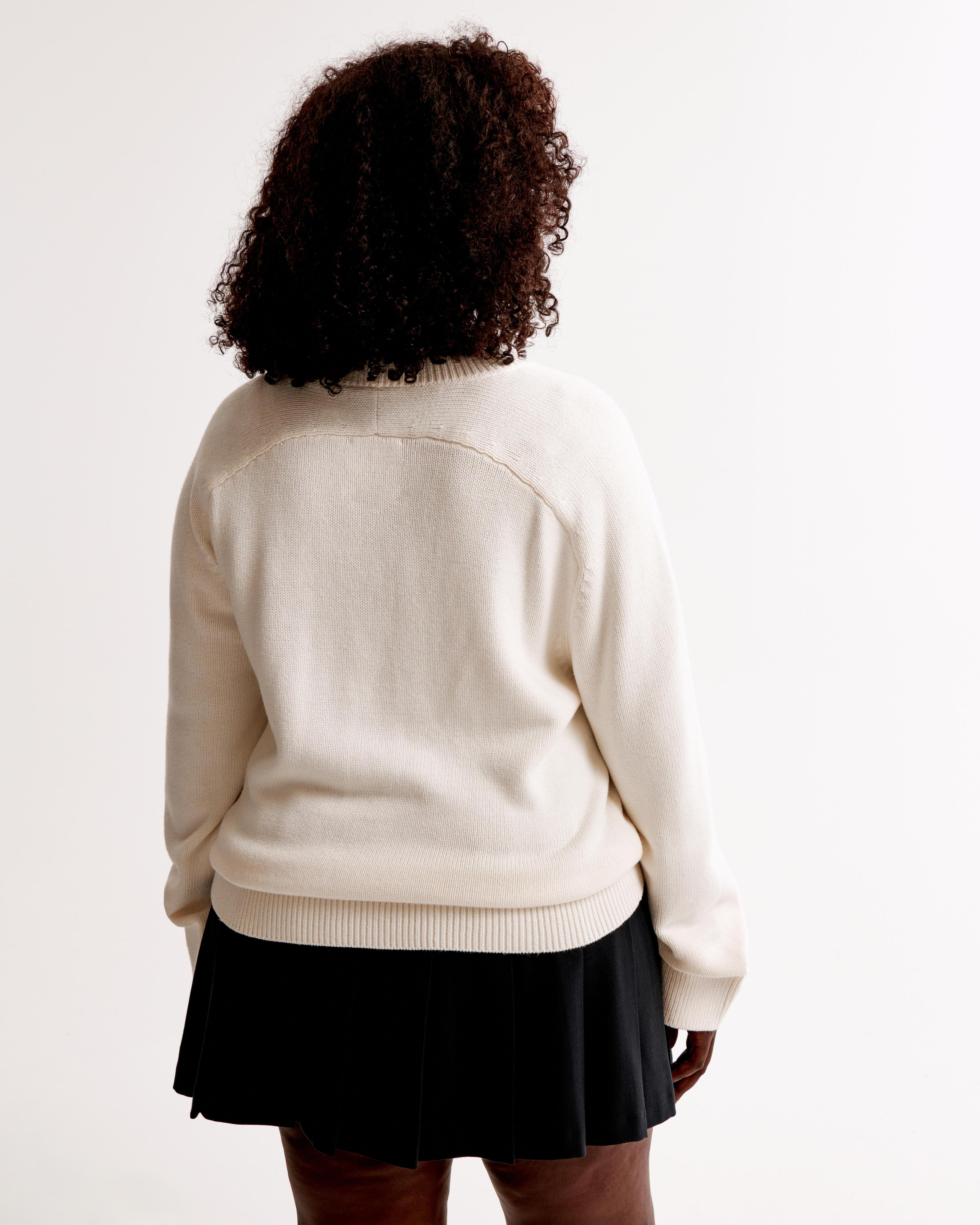 The A&F Madeline Cotton-Blend Crew Sweater Product Image