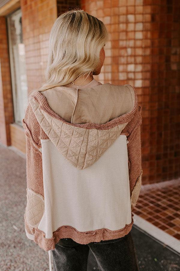 Misty Starlight Light Weight Knit Jacket in Mocha Product Image