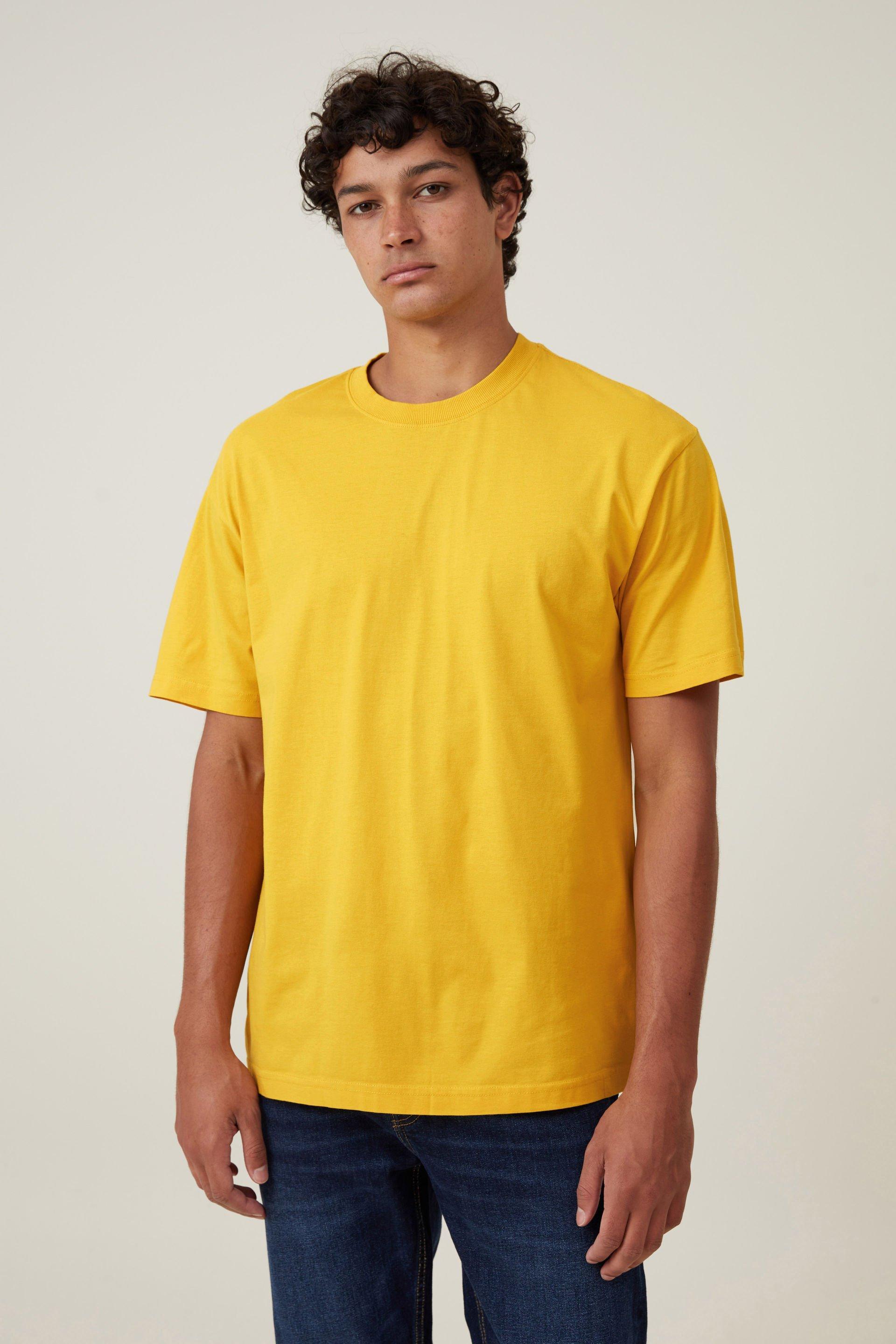 Cotton On Men - Organic Loose Fit T-Shirt - Saffron yellow Product Image