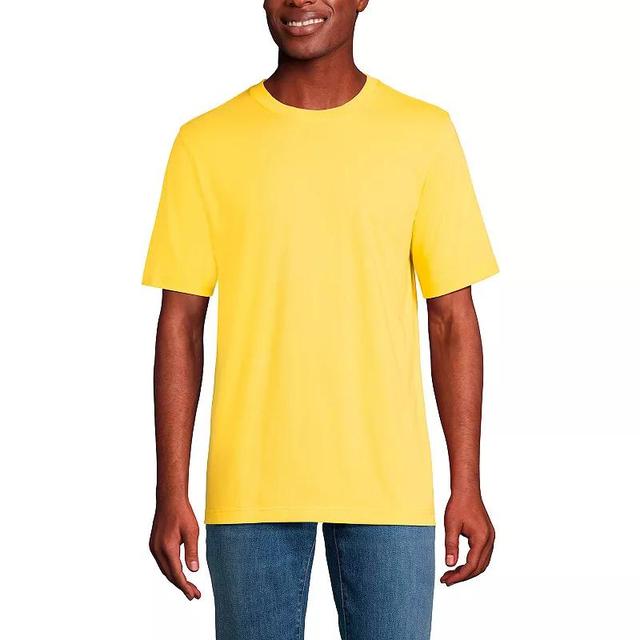 Mens Lands End Super-T Short Sleeve T-Shirt Drk Yellow Product Image