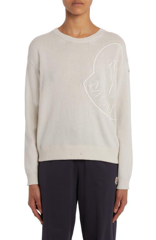 Moncler Embroidered Logo Wool Sweater Product Image