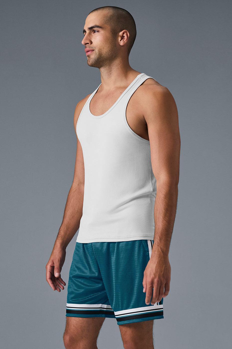 Everyday Modal Rib Tank - White Male Product Image