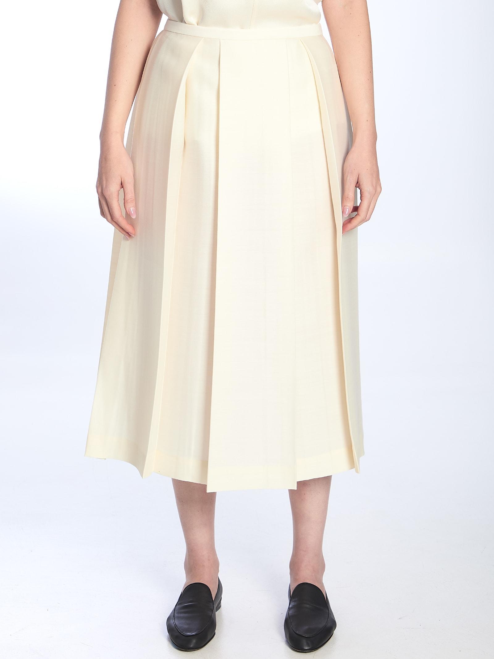 TOTÊME Ivory Skirt In Beige Product Image