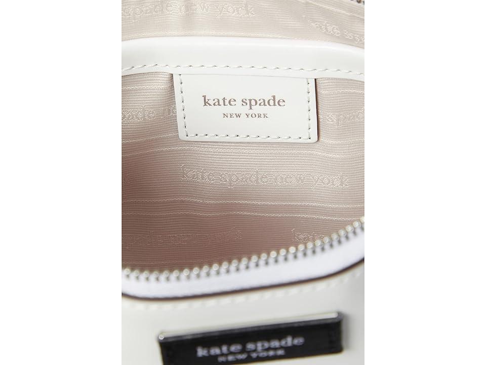 Kate Spade New York Sam Icon Spazzolato Leather Mini Pouchette (True ) Handbags Product Image