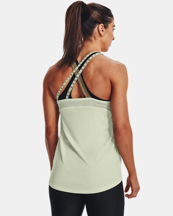 Women's HeatGear® Armour Wordmark Double Strap Tank Product Image