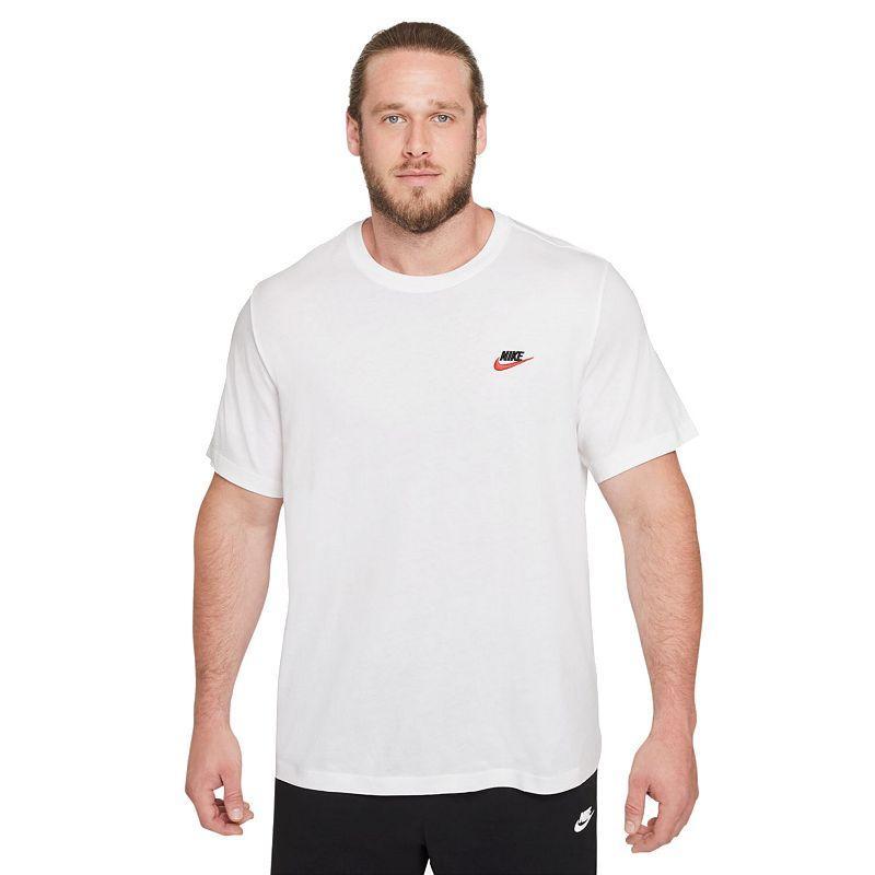 Big & Tall Nike Sportswear Club Tee, Mens Dark Gray Grey Product Image