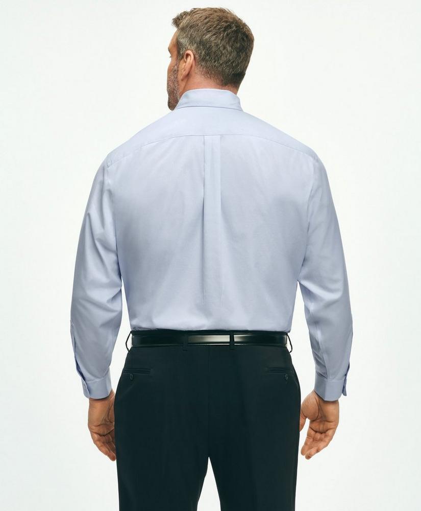 Big & Tall Stretch Dress Shirt, Non-Iron Pinpoint Button-Down Collar Product Image