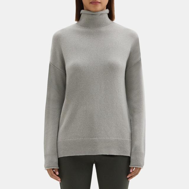 Cashmere Slouchy Turtleneck Sweater | Theory Outlet Product Image