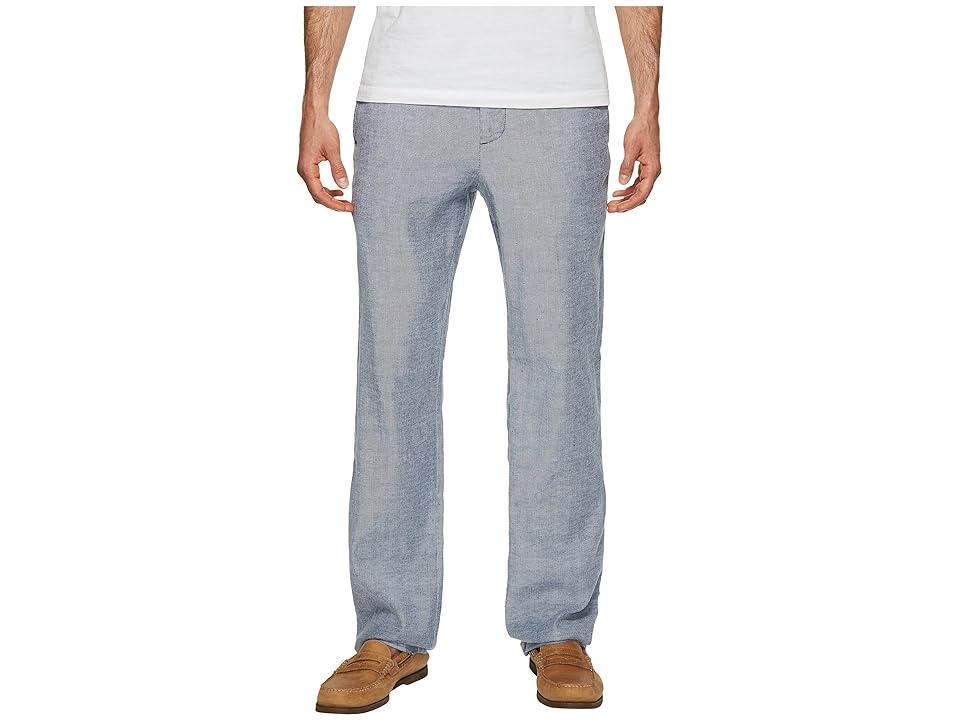 Tommy Bahama Beach Linen Elastic Waist Pants (Maritime) Men's Casual Pants Product Image