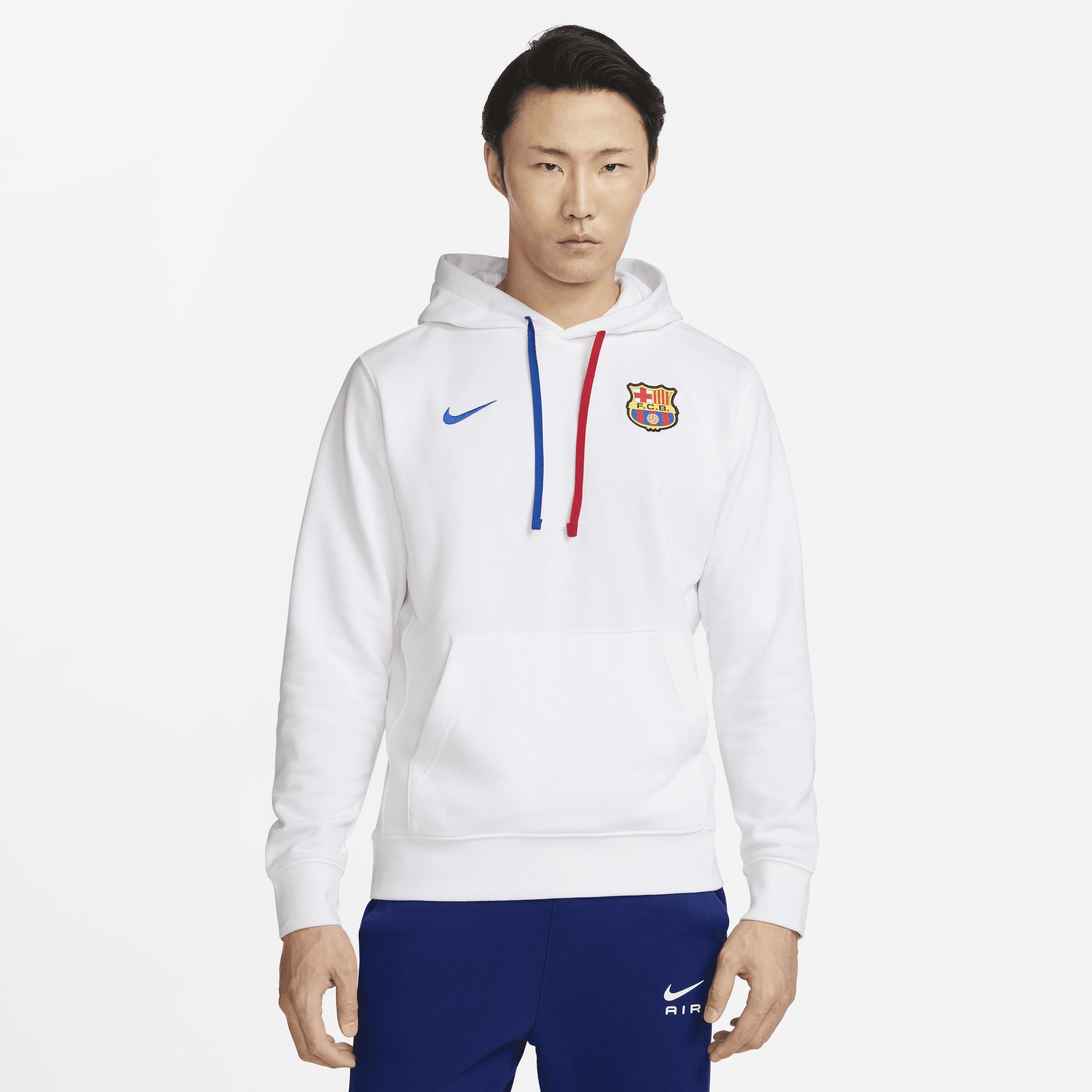 FC Barcelona Club Nike Mens Soccer French Terry Pullover Hoodie Product Image