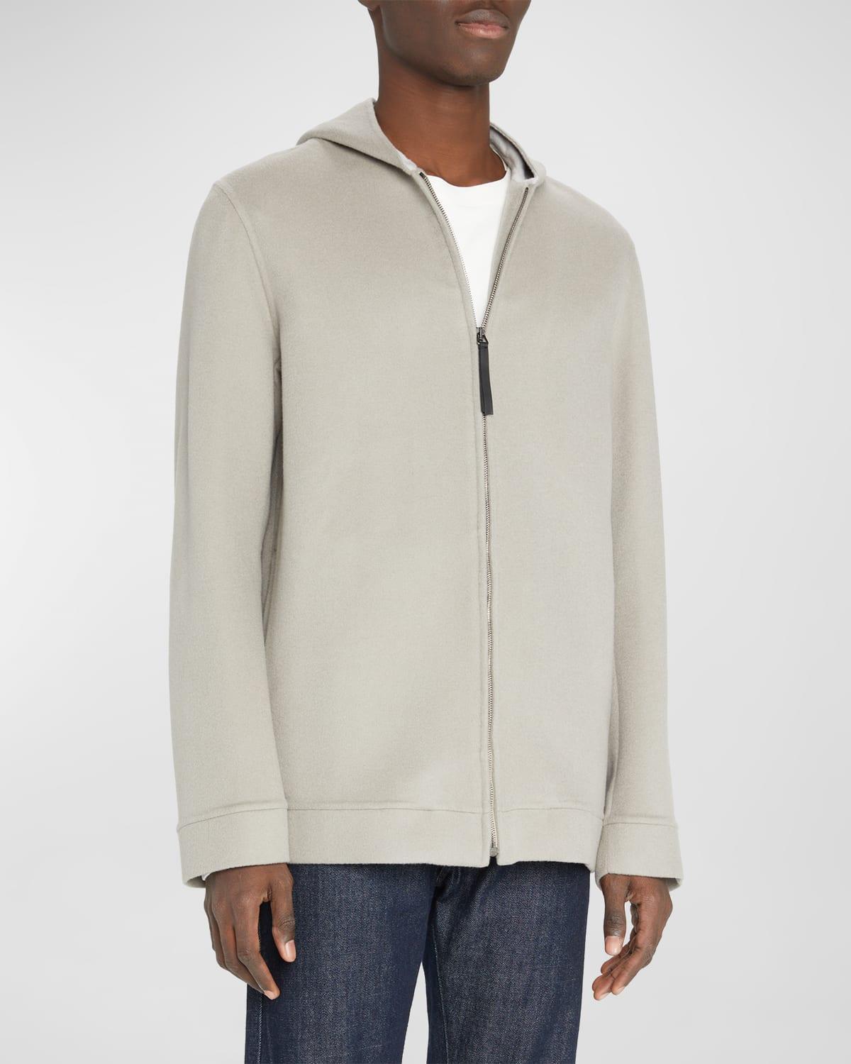 Mens Tomas Wool-Cashmere Hooded Jacket Product Image