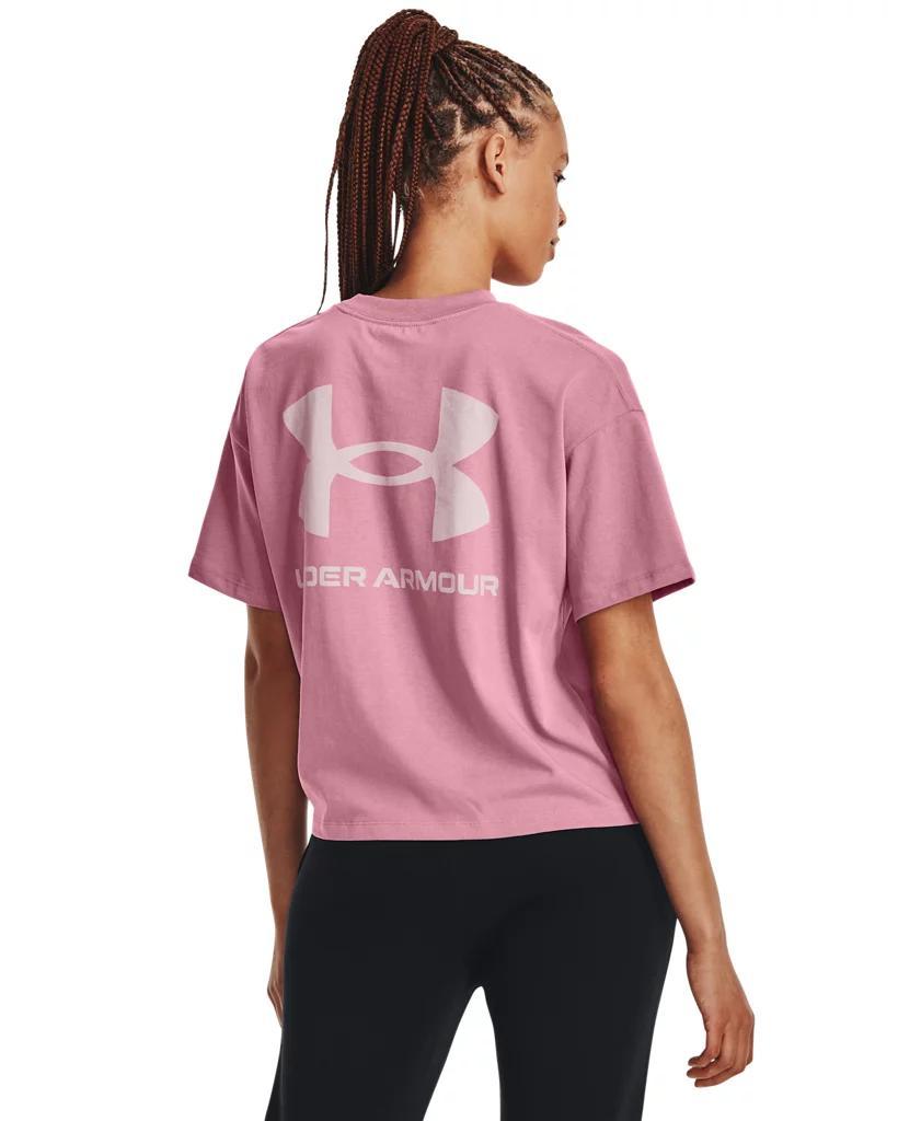 Women's UA Logo LC Oversized Heavyweight Short Sleeve Product Image