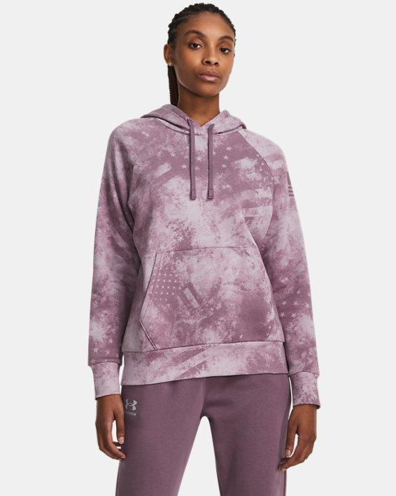 Under Armour Freedom Rival Amp Long-Sleeve Hoodie for Ladies - Misty Purple/Fresh Orchid - L Product Image