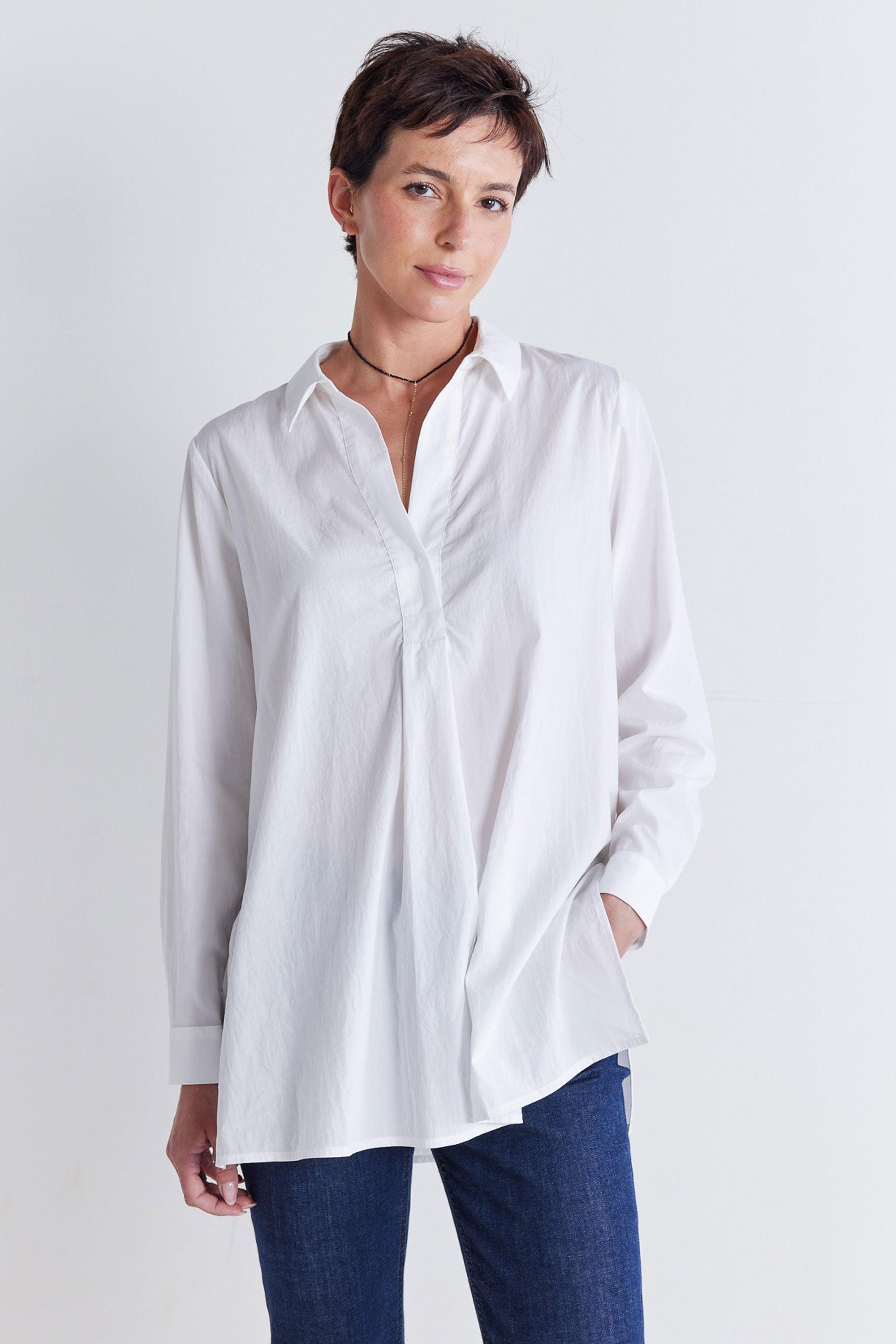 The Weekender Light Poplin Tunic Product Image