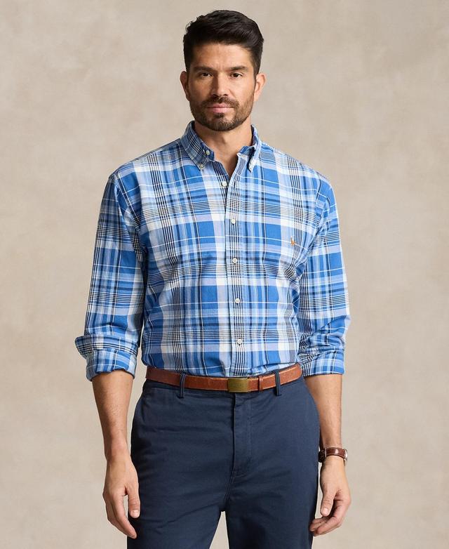 Polo Ralph Lauren Mens Big & Tall Plaid Oxford Shirt Product Image