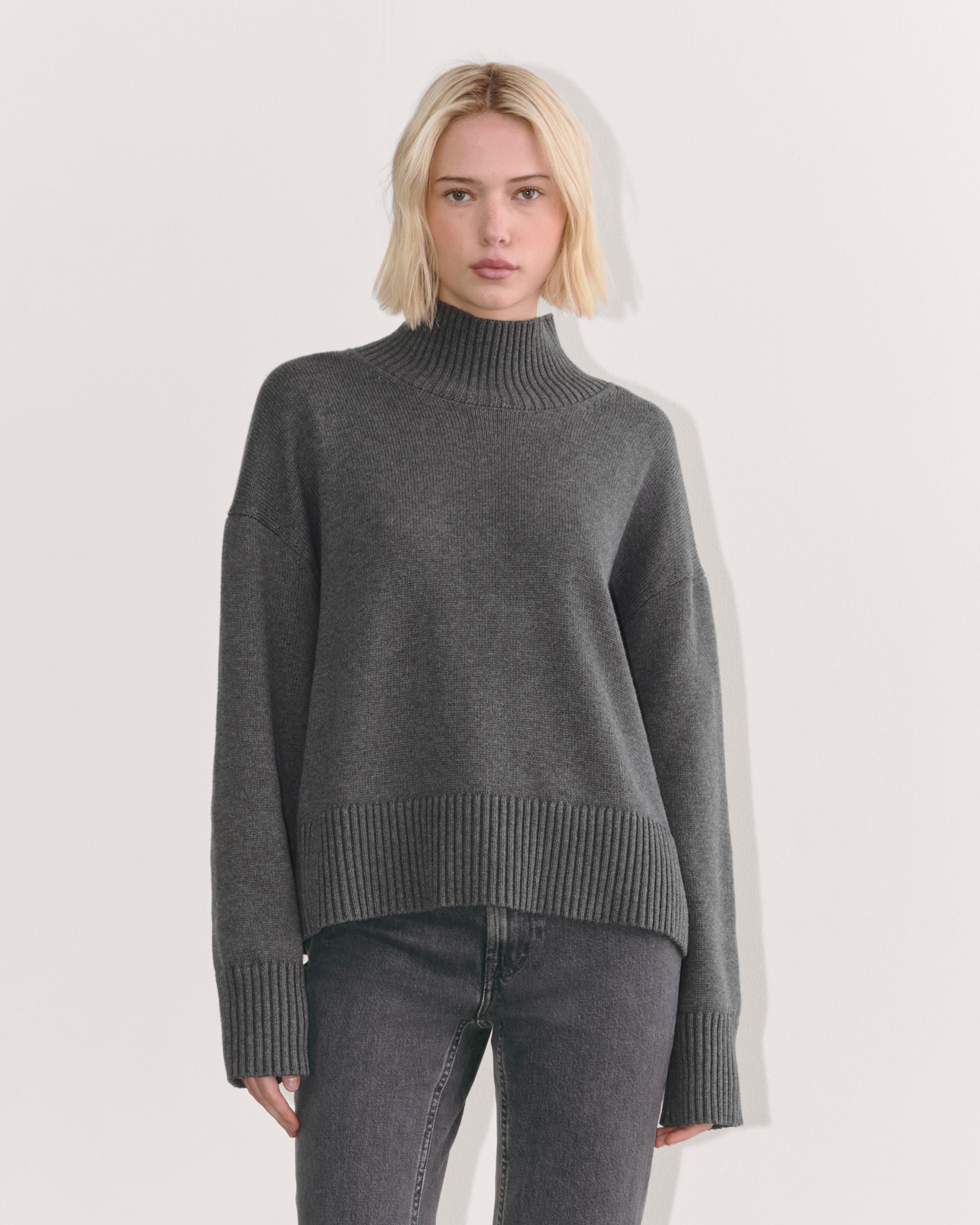 The Boxy Turtleneck in Everyday Cotton Product Image