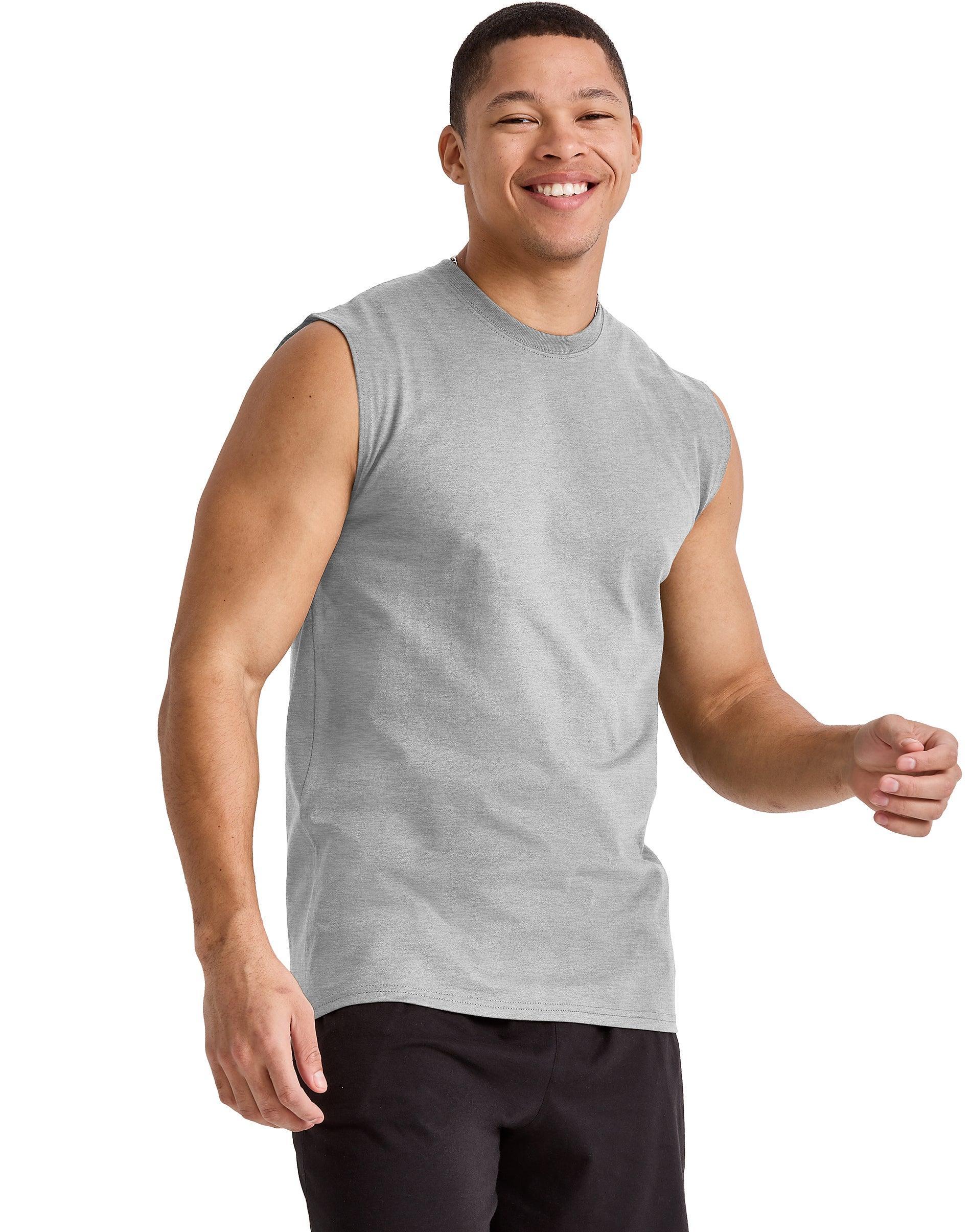 Hanes Essentials Mens Muscle Tank Champion Scarlet M Product Image